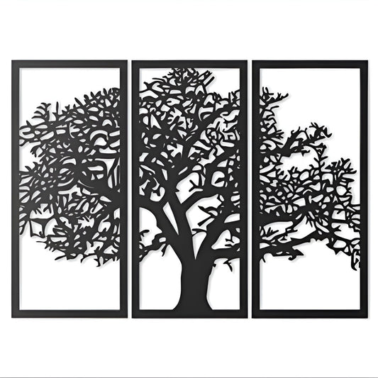 Wall Decor Tree in 3 panels 3 panel tree decor, Wall Art zenwalls