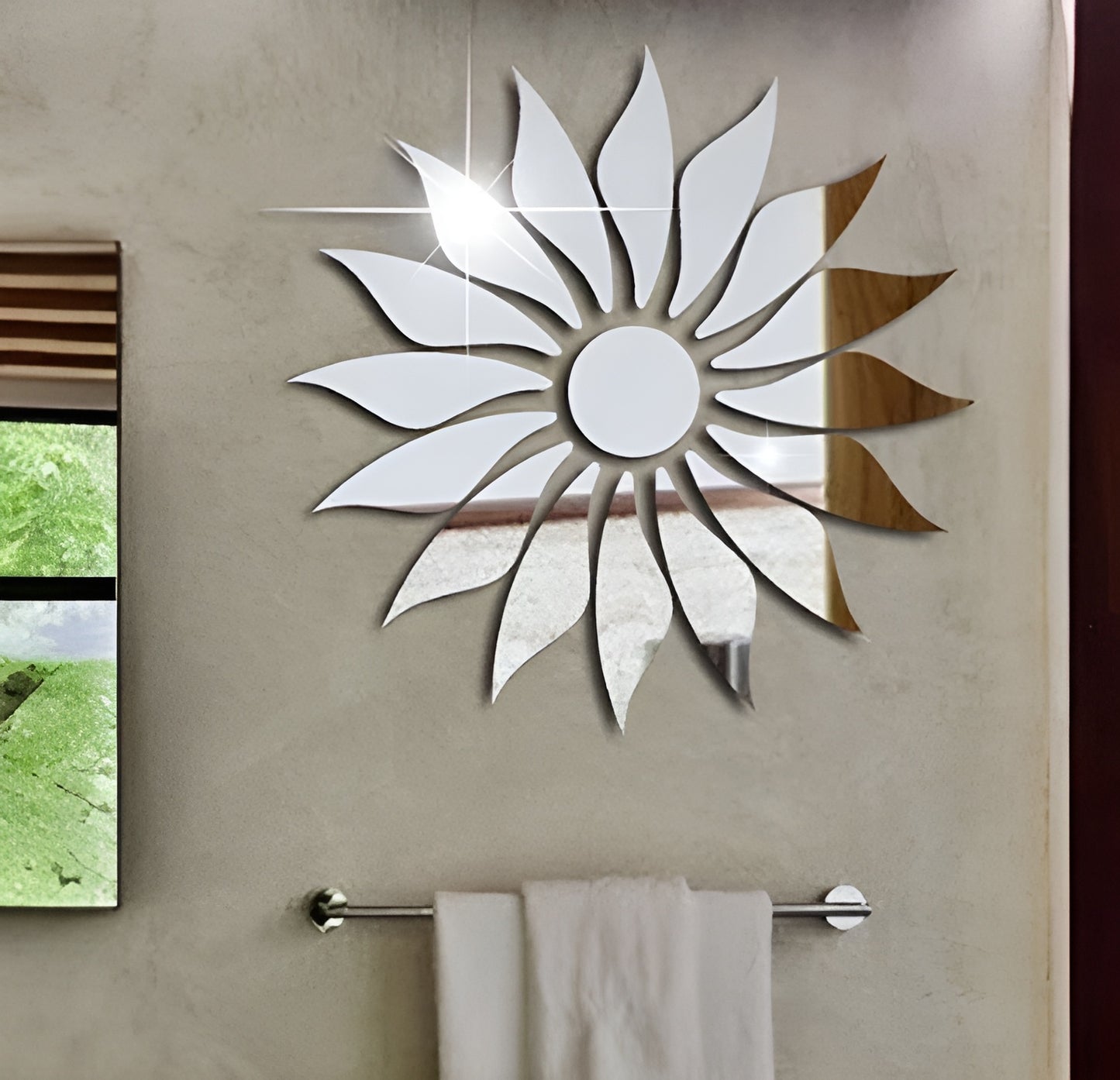 Sunflower Home Decor Mirror (Acrylic) zenwalls